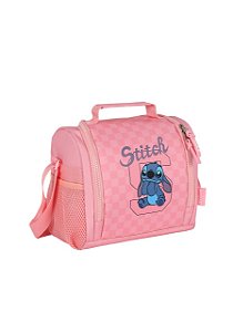 Lacheira Quadriculada Stitch Rosa Luxcel