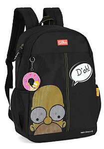 Mochila De Costas The Simpsons Preta Luxcel