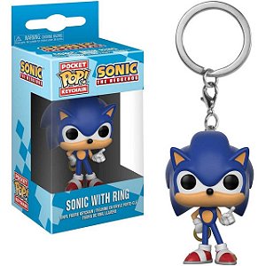 Funko Pop! Chaveiro Keychain  Sonic With Ring