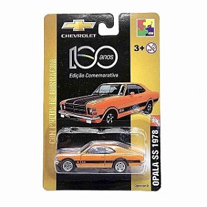Carro Miniatura Chevrolet Metal Opala SS Laranja 1978