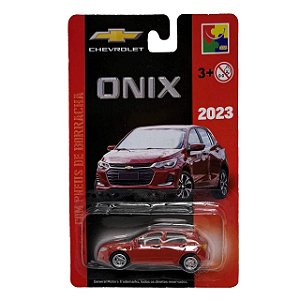Carro Miniatura Chevrolet Metal Onix Hatchback Vermelho 2023