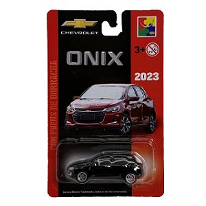 Carro Miniatura Chevrolet Metal Onix Hatchback Preto 2023