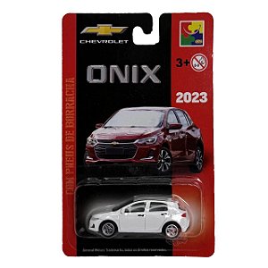 Carro Miniatura Chevrolet Metal Onix Hatchback Branco 2023