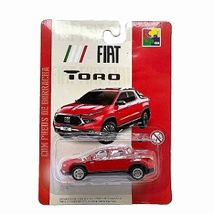 Carro Miniatura Fiat Toro Metal Vermelho