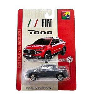 Carro Miniatura Fiat Toro Metal Cinza