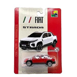 Carro Miniatura Fiat Strada Metal Vermelho