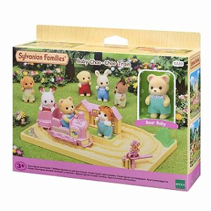 Conjunto e Cenário Sylvanian Families Trenzinho do Bebê