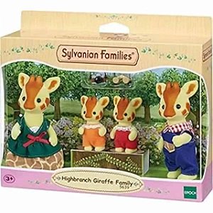 Conjunto e Cenário Sylvanian Families Familia Das Girafas