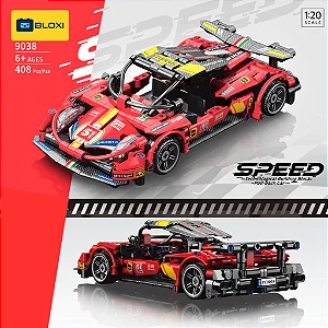 Bloco de Montar Ferrari Vermelha (Bloxi)