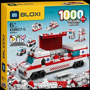 Bloco de Montar Ambulância  (6 em 1) (Bloxi)