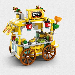 Bloco de Montar Carrinho De Lanche De Espetinhos (BLOXI)