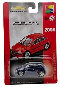Carro Miniatura Chevrolet Metal Celta Azul 2000