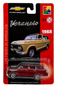 Carro Miniatura Chevrolet Metal Veraneio Vermelho 1968