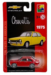 Carro Miniatura Chevrolet Metal Chevette Vermelho 1975