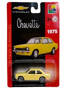 Carro Miniatura Chevrolet Metal Chevette Amarelo 1975