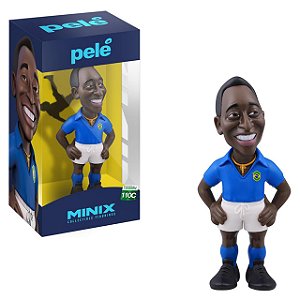 Boneco Minix Pelé Brasil Camisa Azul Football Stars 110C