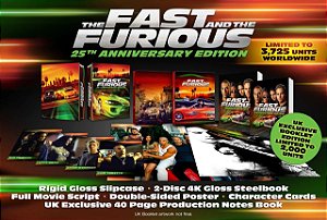 Steelbook 4K Ultra HD Velozes e Furiosos Edição 25 Aniversario (Sem PT)