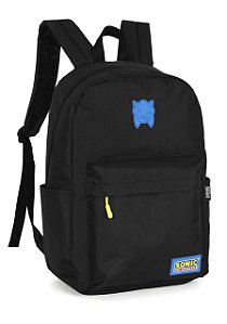 Mochila De Costas Sonic The Hedgehog Preto Luxcel