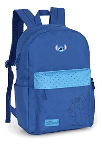 Mochila Juvenil Costa Stitch Azul Luxcel