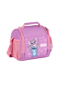 Lancheira Stitch & Angel Rosa Luxcel