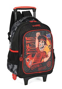 Mochila Alça e Rodas Enaldinho Treta Preto Luxcel