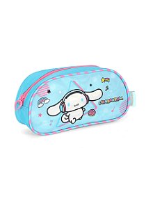 Estojo Escolar 1 Divisória Cinnamoroll Fone Azul Luxcel