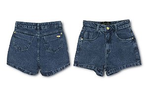 Short Curto Jeans Prime Lavado 100% Algodão