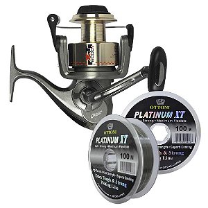 Molinete Marine Sports XT 6000i + Linha Platinum XT 0,45mm