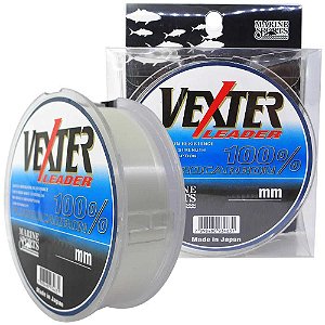 Linha Marine Sports X4 Super Braid Green 0,28mm 40lbs 18 Kg 500m + Linha Fluorcarbono Marine Sports Vexter Leader 0.47mm 50m