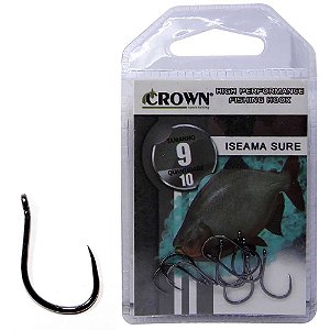 Anzol Crown Iseama Sure Black 09 c/ 10 un.