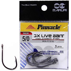 Anzol Pinnacle Live Bait 3x N 5/0 c/ 05 un.