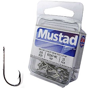 Anzol Mustad 92247 nº 3/0 com 25