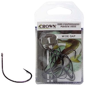 Anzol Crown Wide Gap Black 01 C/ 10