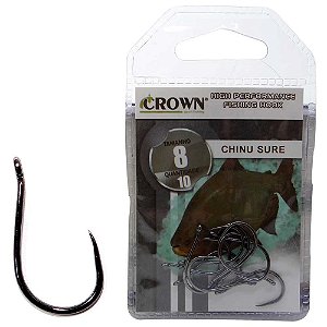 Anzol Crown Chinu Sure Black 08 C/10