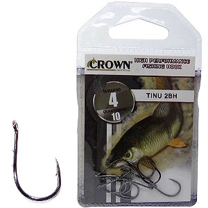 Anzol Crown Tinu 2 BH Black 04 com 10 un.