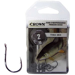 Anzol Crown Tinu 2 BH Black 02 com 10 un.