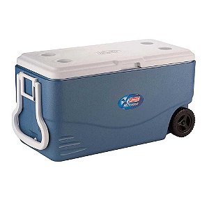 Caixa térmica Coleman Extreme 100 Qt - 95l Azul C/ Rodas