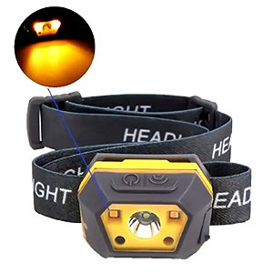 Mini Lanterna de cabeça com sensor infravermelho JYX JY-8913