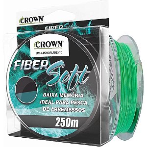 Linha Crown Fiber Soft Green 0,33mm 250m