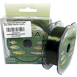 Linha Intergreen Super A monofilamento 0,60mm 13lbs 300m - cor: verde cristal