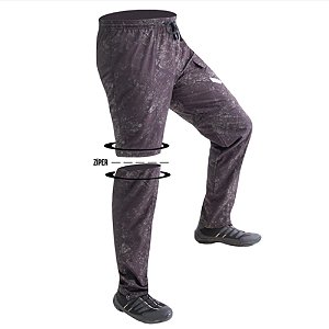 Calça de pesca vira-bermuda Mar Negro Combat Preta G3