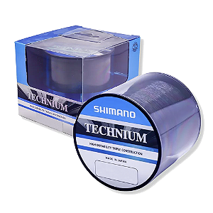 Linha Monofilamento Shimano Technium 0,255mm 6,1 kg  300m