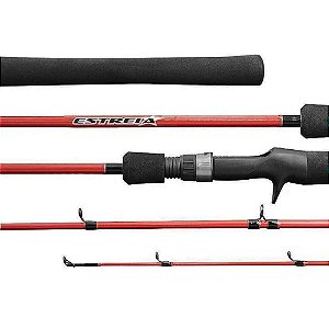 Vara Marine Sports Estrela EJF-S562MH vermelha - 20-35 lb - (1,68m) (molinete) (2 partes)