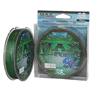 Linha multifilamento Maruri Max Force 8x 300m 0,50mm 76lb - verde