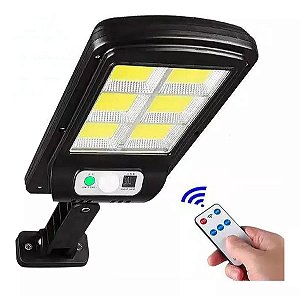 Refletor Led solar com sensor recarga solar 120 leds R-S1-0003