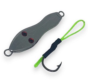 Isca Micro Jig Sapinho Cromado 28 gramas