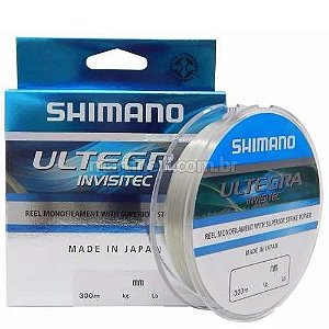 Linha Monofilamento Shimano Ultegra 0,255mm 300m Invisível na água