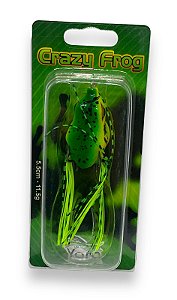 Isca Yara Crazy Frog 5,5cm 11,5g Cor 22 Verde 822