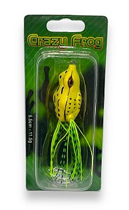 Isca Yara Crazy Frog 5,5cm 11,5g Cor 25 Amarelo 825