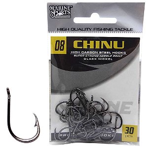 Anzol Marine Sports Chinu Black nickel n. 08 com 30